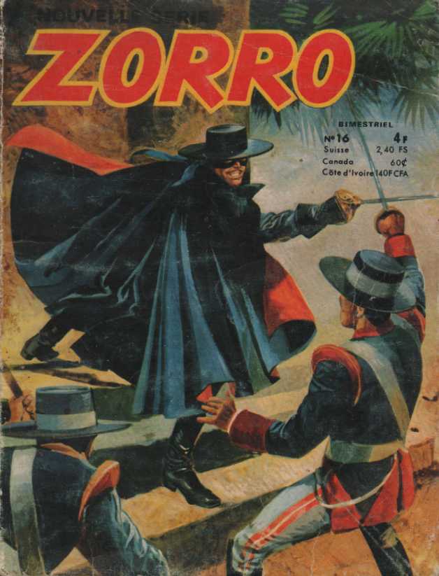 Scan de la Couverture Zorro Nouvelle Serie SFPI n 16